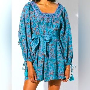 NWT Cleobella Mini dress in Zuri Block Print